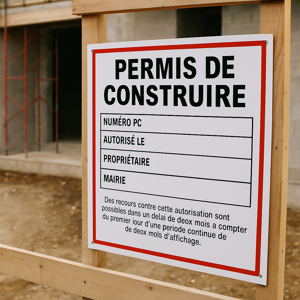 Affichage de permis de construire